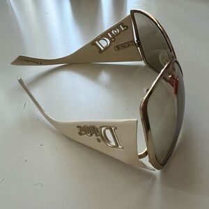 Dior Ivory and Gold Women's Sunglasses